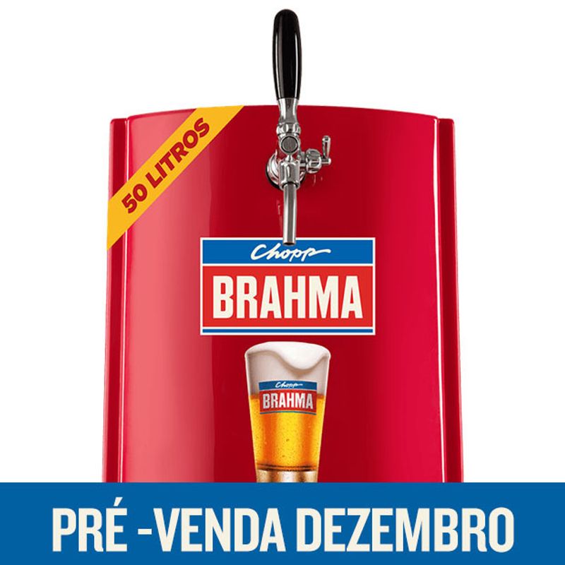 Chopp Brahma Claro 50L Pré-Venda Dezembro