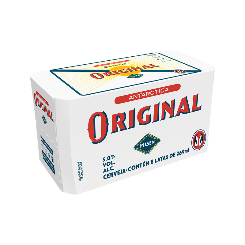 Original Pack Cartao Lata Sleek 8 x 269ml