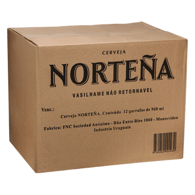 Cerveja Norteña Garrafa Vidro 960ml CX C/12