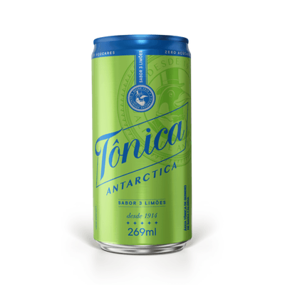 Tônica Antarctica 3 Limões Lata Sleek 269ml