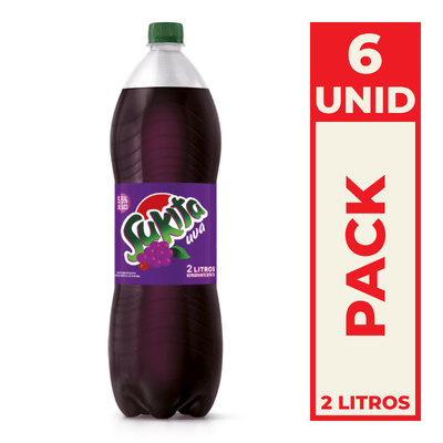 Refrigerante Sukita Uva Garrafa Pet 2L Pack C/6