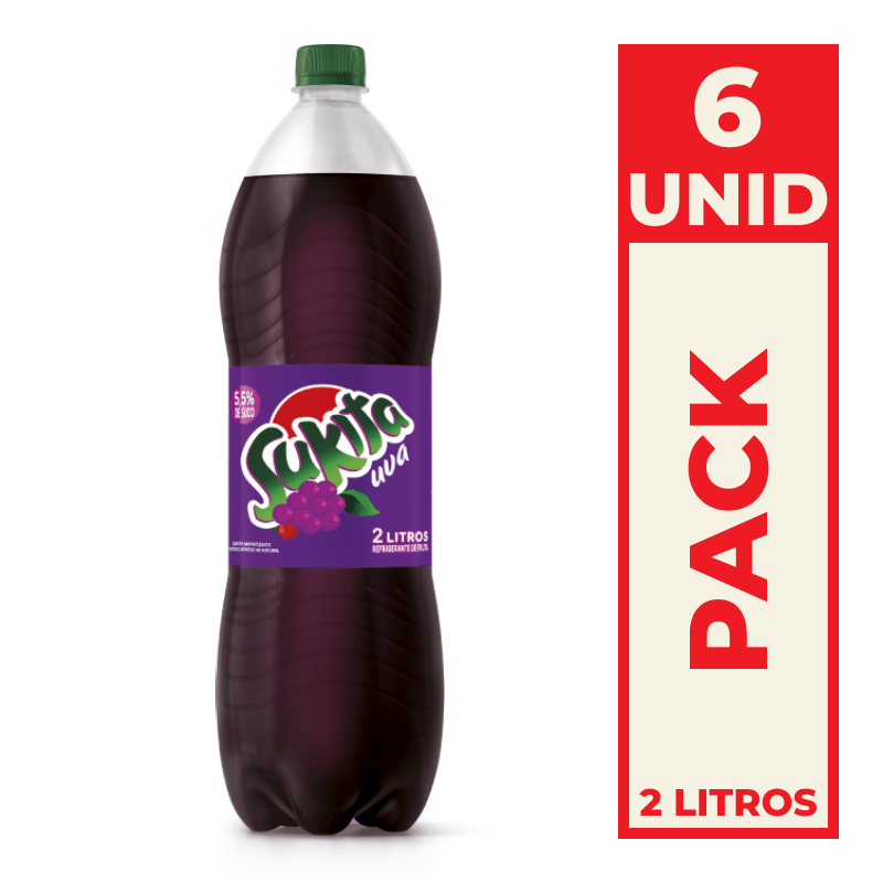 Sukita Uva 6 UNID fundo branco