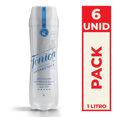 Tônica Antarctica Zero Garrafa Pet 1L Pack C/6
