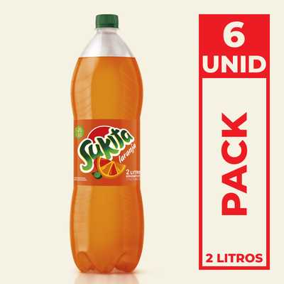 Refrigerante Sukita Laranja Garrafa Pet 2L Pack C/6