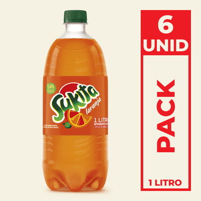Refrigerante Sukita Laranja Garrafa Pet 1L Pack C/6