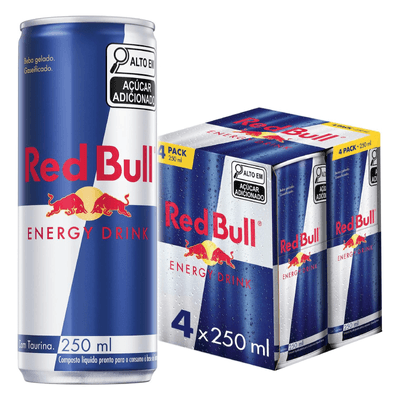 Energético Red Bull Lata 250ml Pack C/4