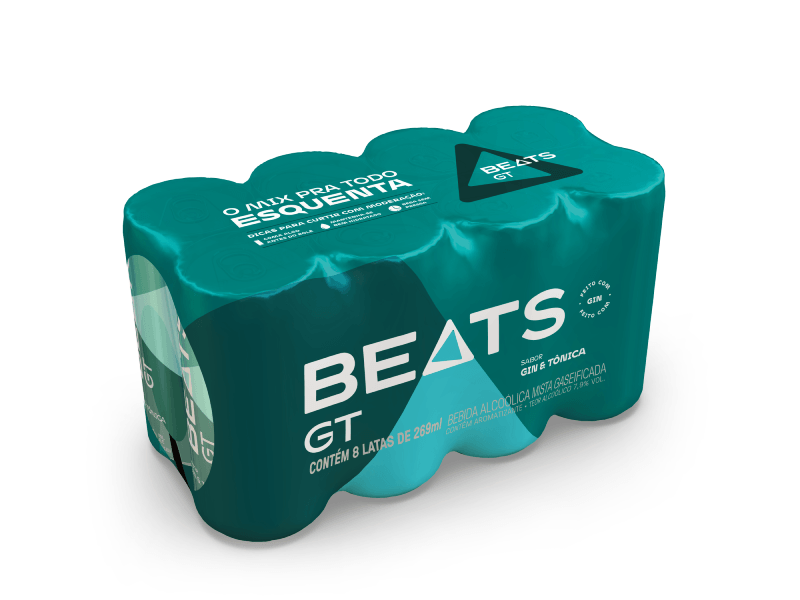 Drink Pronto Beats GT Lata Sleek 269ml Pack C/8