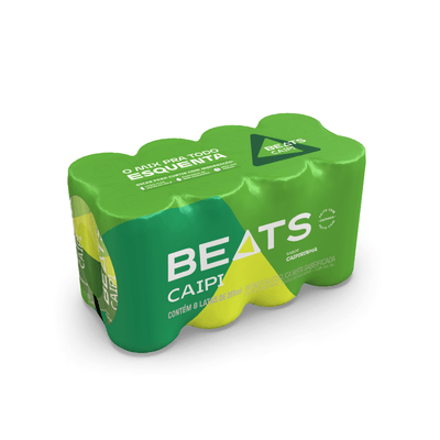 Drink Pronto Beats Caipirinha Lata Sleek 269ml Pack C/ 8