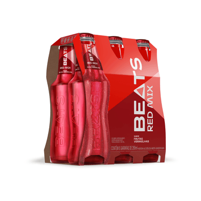 Drink Pronto Beats Red Mix Long Neck 269ml Pack C/6