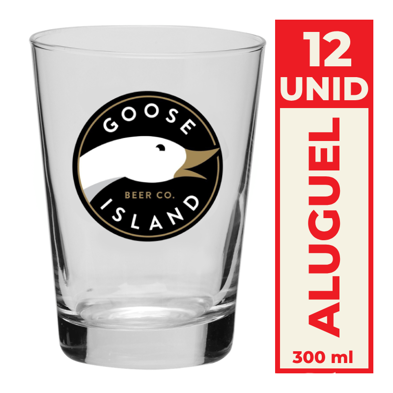 Aluguel-Copo-Caldereta-de-Vidro-Goose-Island-300ml-kit-12un