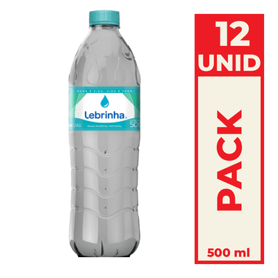 Água Mineral Com Gás Lebrinha 500ml Pack C/12