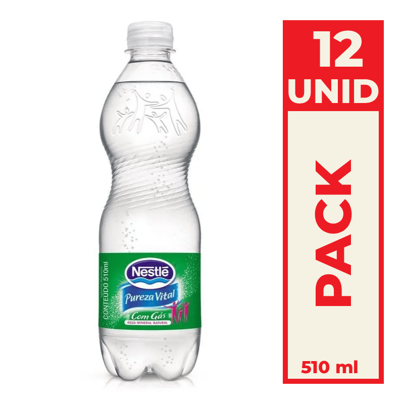 Água Mineral Com Gás Pureza Vital