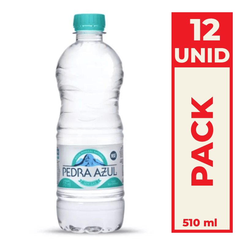 Água Mineral Sem Gás Pedra Azul 510 ml