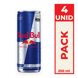 Energético Red Bull Lata 250ml Pack C/4