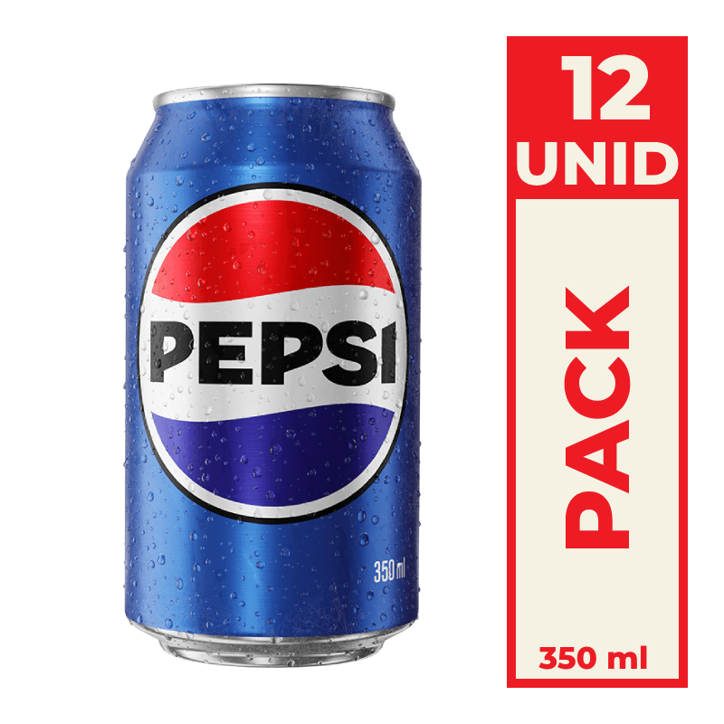 Refrigerante Pepsi Cola Lata Std 350ml Pack C/12
