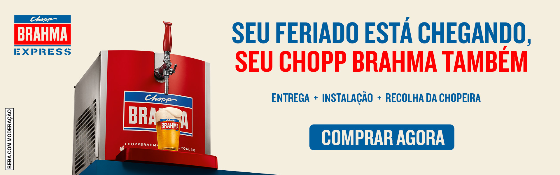 Banner Chopp Brahma Express